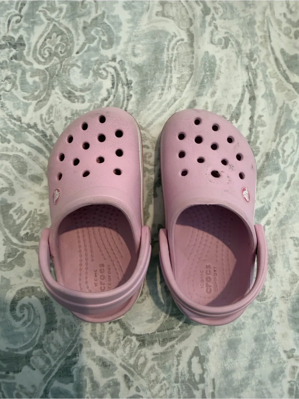 CROCS Kids Pink Classic Clog Shoes
